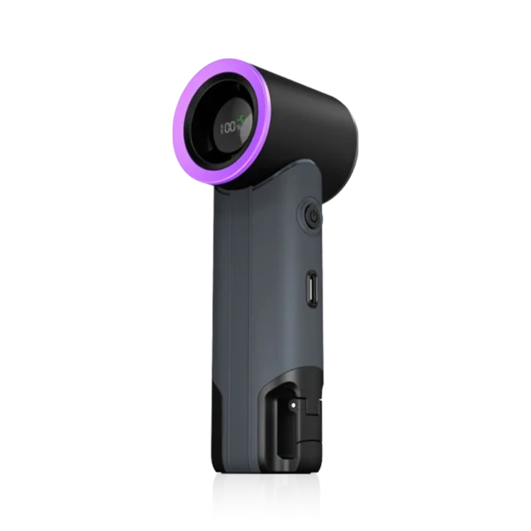 entilateur portable N613 noir avec poignée ergonomique et moteur haute vitesse – Inifan